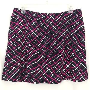 Tail Golf Skort Black Pink Plaid Women's XL EUC
